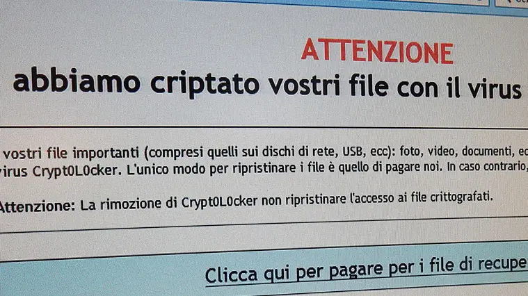 CESARO Este (PD), 20.06.2015 Truffa web a Libreria Gregoriana PH. ZANGIROLAMI Nella foto: il link che apre il virus