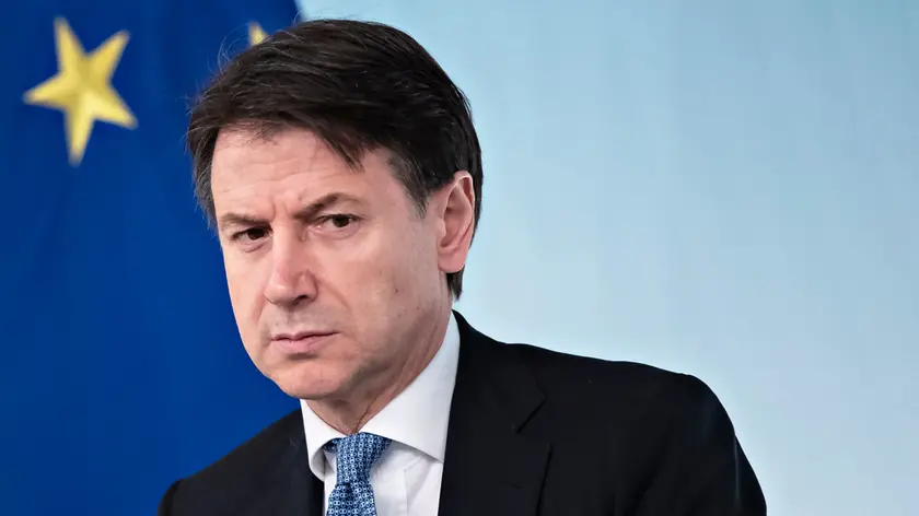 05/03/2020 Roma,Conferenza stampa al termine del Consiglio dei Ministri nella foto Giuseppe Conte
