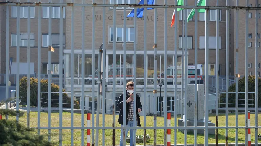 CODOGNO- 21/02/2020 - OSPEDALE CIVICO DI CODOGNO DUE RICOVERATI PER INFEZIONE DA CORONAVIRUS - FOTO FASANI/ANSA