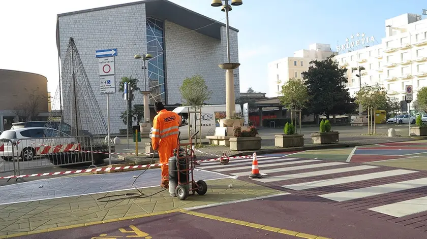 L'intervento di piazza Sacro Cuore ad Abano Terme