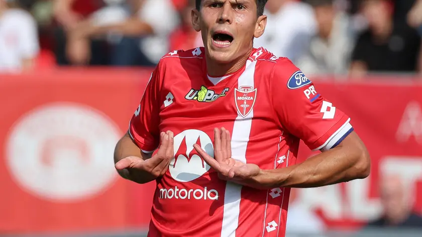 AC Monza's midfielder Matteo Pessina reacts during the Italian Serie A soccer match between AC Monza and Bologna FC at U-Power Stadium in Monza, Italy, 22 September 2024. ANSA / ROBERTO BREGANI