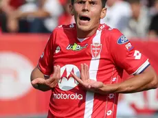 AC Monza's midfielder Matteo Pessina reacts during the Italian Serie A soccer match between AC Monza and Bologna FC at U-Power Stadium in Monza, Italy, 22 September 2024. ANSA / ROBERTO BREGANI