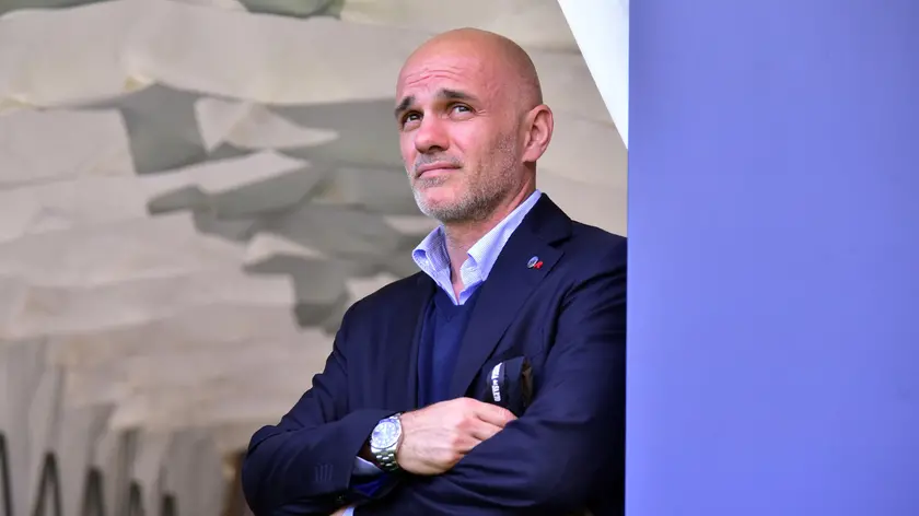 Atalanta's CEO Luca Percassi during the Italian Serie A soccer match Atalanta BC vs Torino FC at the Gewiss Stadium in Bergamo, Italy, 26 May 2024. ANSA/MICHELE MARAVIGLIA