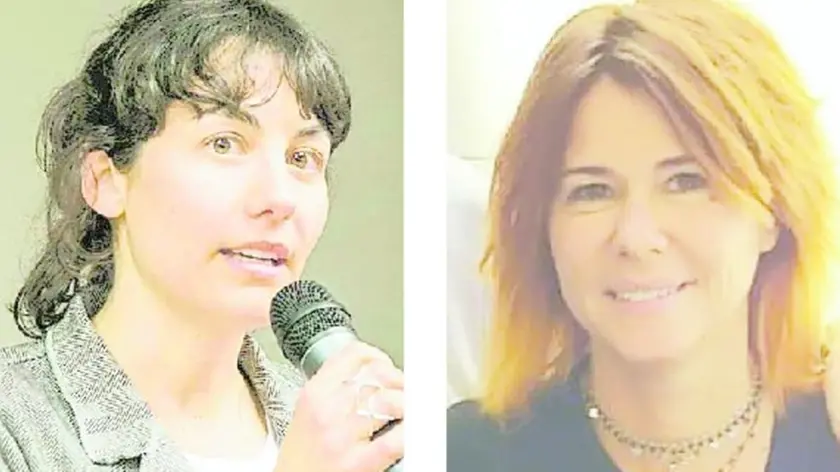 Marta Nalin (Coalizione civica) e Valentina Battistella (Giordani)