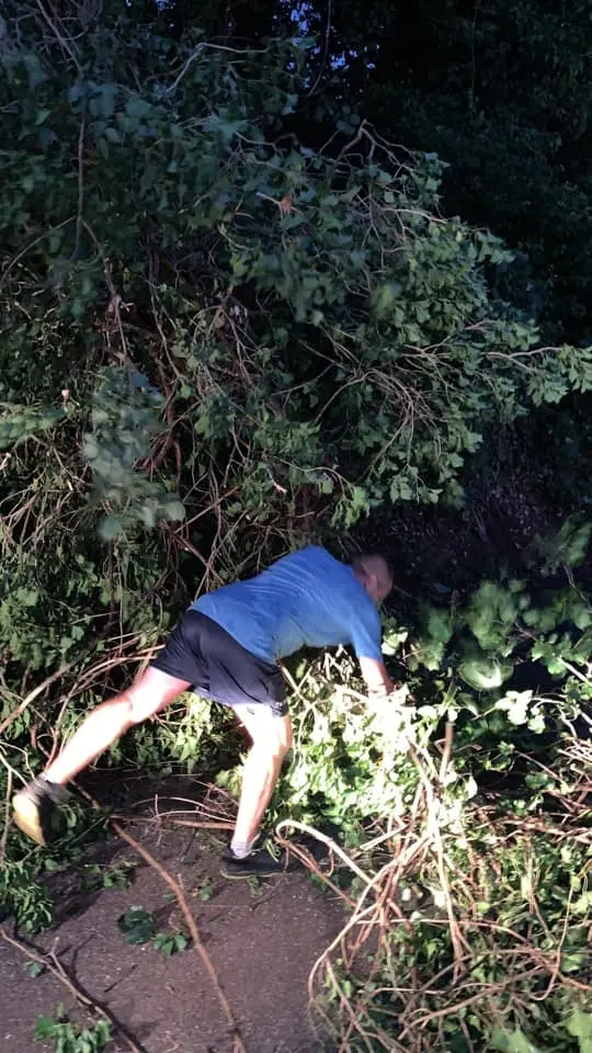 I danni causati dal maltempo ad Arquà Petrarca (fonte pagina Fb del sindaco Luca Callegaro)