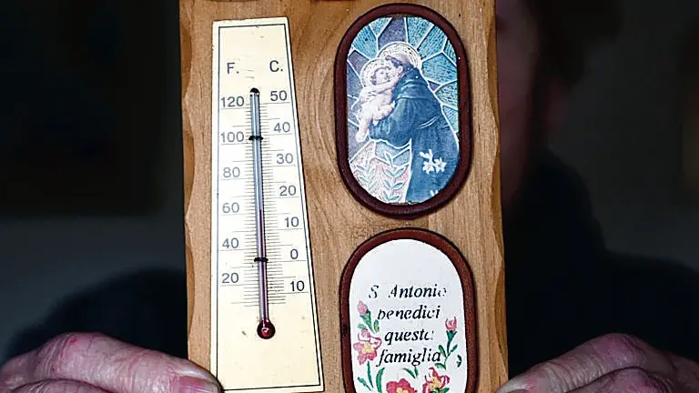 Alida Maria Martini Pulese mostra il termomento a 13 gradi