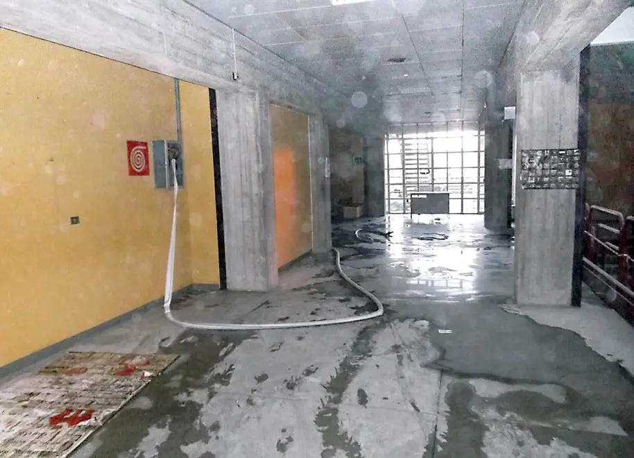 Este, 07 Mar 15 Danni vandalici alla scuola Media Zanchi di Este. Ph. Zangirolami