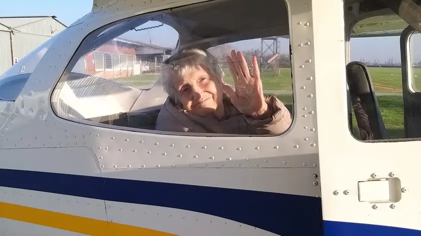 Alessandrina Scotton alla partenza