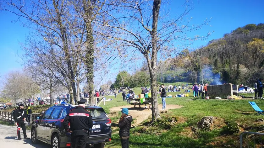 I carabinieri a Passo Fiorine sui Colli