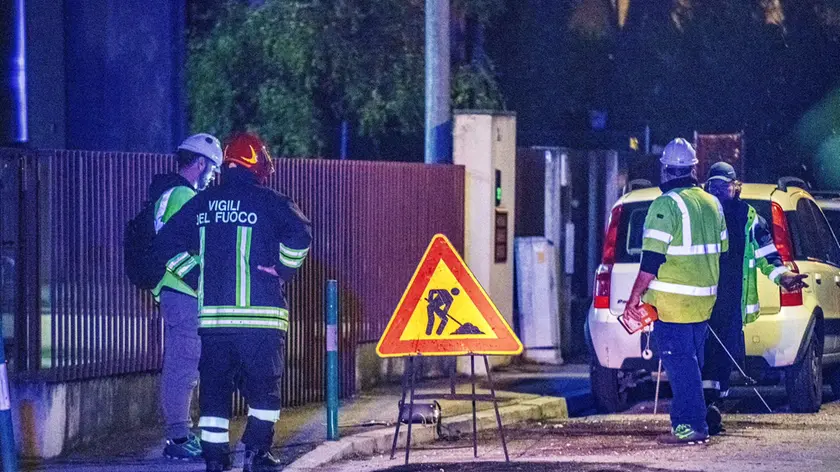 Vigili del fuoco in via Lepanto, zona Palestro, a Padova