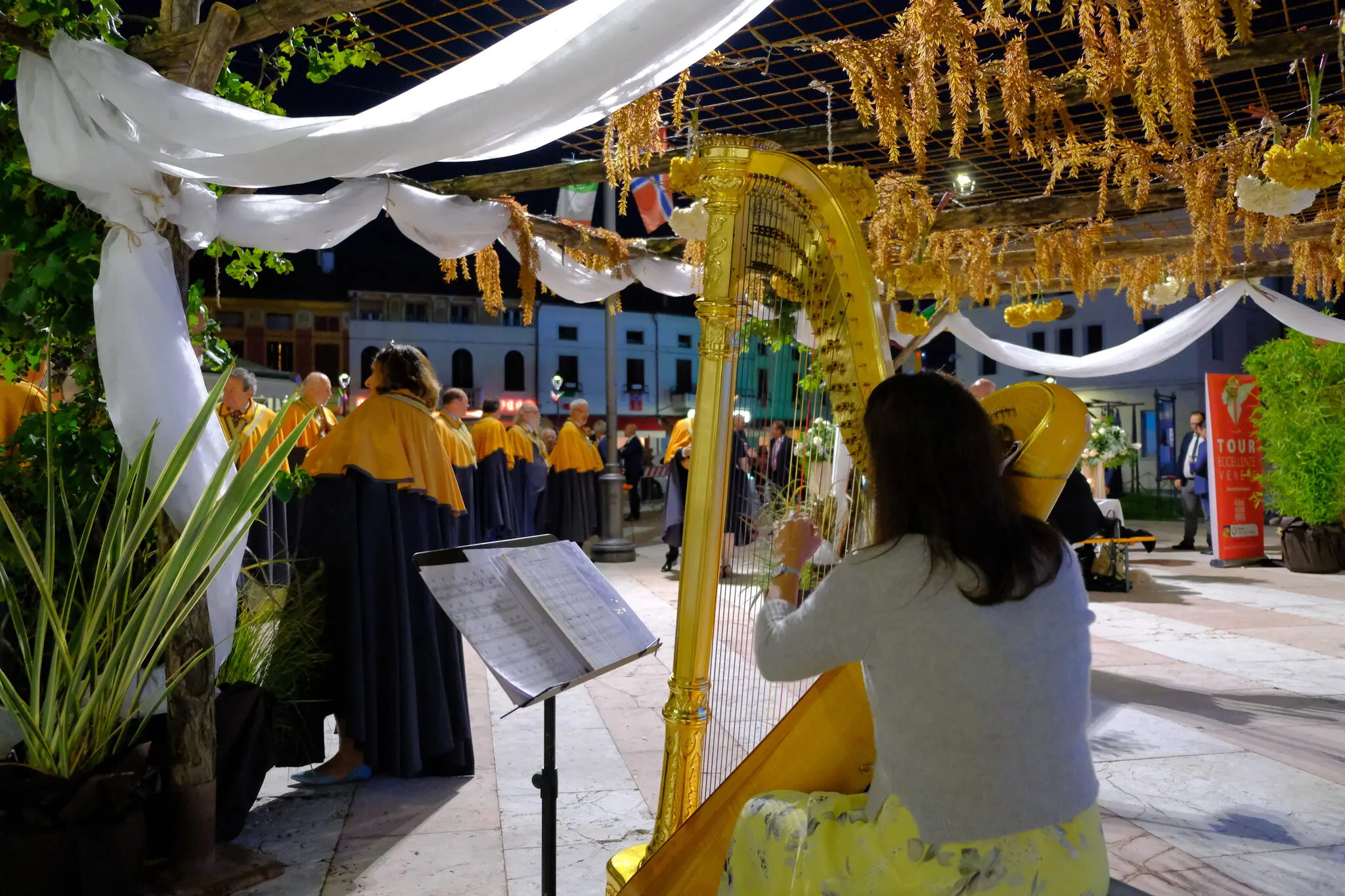 Le ultime due settimane di settembre le strade di Sandrigo (Vicenza) si vestiranno dei colori della bandiera norvegese per ospitare la 35esima edizione della Festa del bacalà alla Vicentina. Nelle foto, il Gran Galà del Bacalà ha anticipato l’apertura degli stand che saranno attivi dal 15 al 18 e dal 22 al 26 settembre nelle piazze del paese dove, oltre al tradizionale piatto, si potranno gustare molte altre ricette tradizionali e innovative a base di bacalà