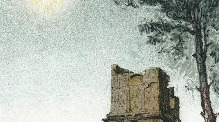 Spain --- Total solar eclipse of 1860 observed from Tarragona, Spain, near the Torre dels Escipions, 1884. From "Sun, Moon and Stars" by Agnes Giberne. (London, 1884). Oxford Science Archive. | Location: Tarragona, Spain. --- Image by © Heritage Images/Corbis