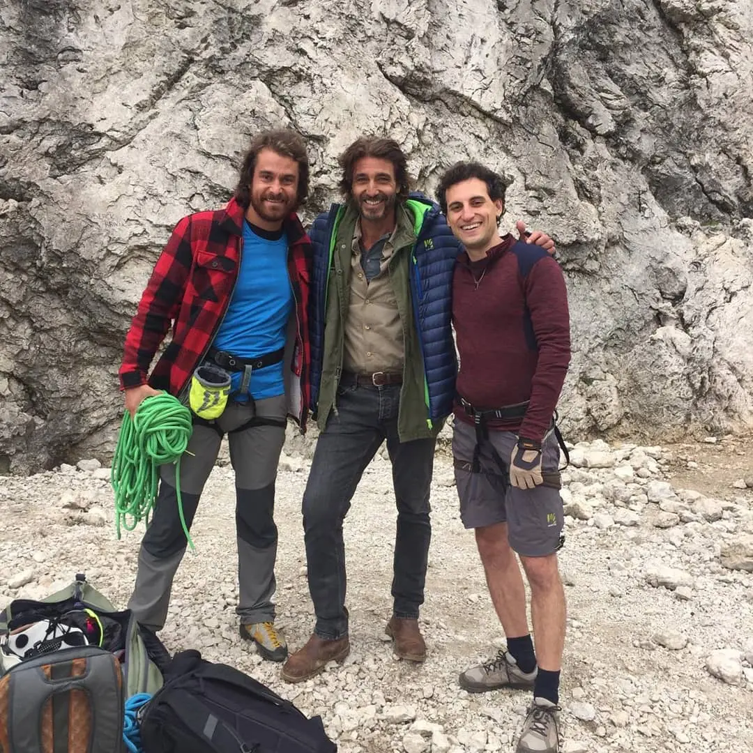 Riccardo Gamba e Massimo Scola con Daniele Liotti