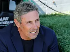 Lecce's coach Luca Gotti during the Italian Serie A soccer match US Sassuolo vs US Lecce at Mapei Stadium in Reggio Emilia, Italy, 21 April 2024. ANSA /SERENA CAMPANINI