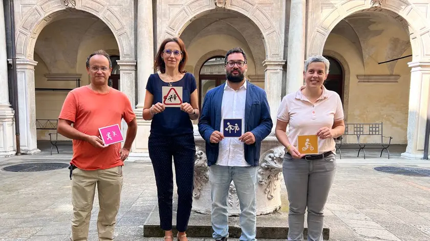 Da sinistra Sandro Ginestri, Agnese Fedeli, Andrea Ragona e Francesca Ghinassi