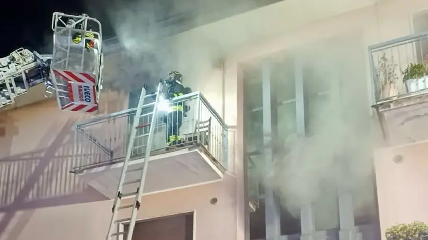 Incendio in un appartamento a Conselve