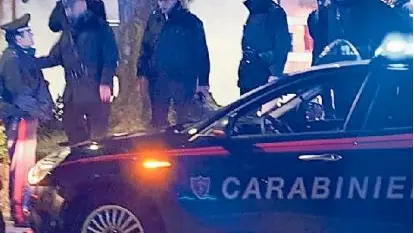 Un intervento dei carabinieri a Padova