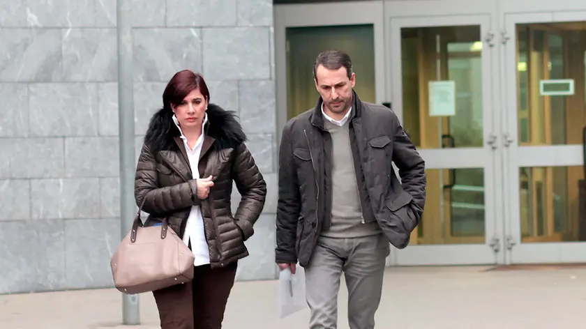 Franco Birolo all'uscita dal tribunale