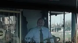 Gabriele De Pieri alla guida del bus Aps numero 4