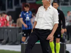 Atalanta's head coach Gian Piero Gasperini reacts during the Coppa Italia Final soccer match between Atalanta BC vs Juventus FC at the Olimpico stadium in Rome, Italy, 15 May 2024. ANSA/GIUSEPPE LAMI