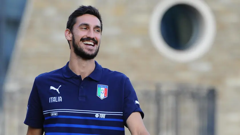 Italy's defender Davide Astori during a training session at Coverciano Sports Center in Florence, 5 October 2015. Italy will play European qualifying soccer match against Azerbaijan in Baku on 10 October and against Novrway in Rome on 13 October. ANSA/MAURIZIO DEGL'INNOCENTI