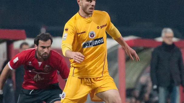 Foto LaPresse - Claudio Grassi.06/02/2016 Piacenza (Italia).Sport Calcio.Pro Piacenza - Cittadella.Campionato di Calcio Lega Pro 2015-2016.Stadio "Leonardo Garilli".Nella foto: Daniel Cappelletti (difensore Cittadella)..Photo LaPresse - Claudio Grassi.06 February 2016 Piacenza (Italy).Sport Soccer.Pro Piacenza - Cittadella.Italian Football Championship League Lega Pro 2015-2016."Leonardo Garilli" Stadium