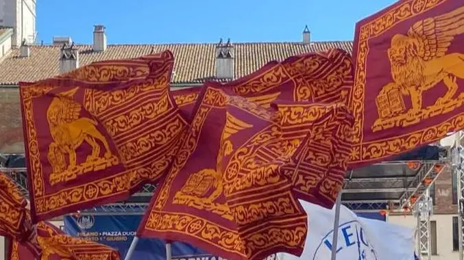 Una manifestazione della Lega a Milano