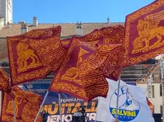 Una manifestazione della Lega a Milano