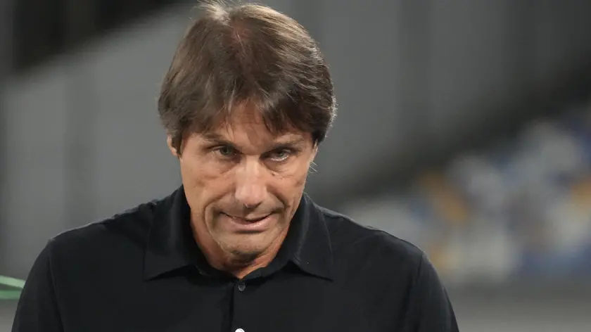 Napoli’s head coach Antonio Conte during the Italian Serie A soccer match SSC Napoli vs FC Parma at "Diego Armando Maradona" stadium in Naples, Italy, 31 August 2024 ANSA/CESARE ABBATE