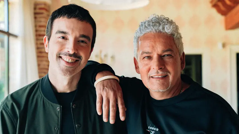Roberto Baggio con Andrea Arcangeli