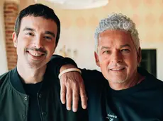 Roberto Baggio con Andrea Arcangeli