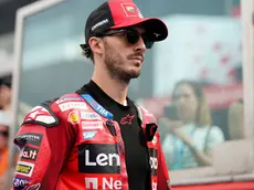 Francesco Bagnaia of Italy and Ducati Lenovo Team look on prior the race of the Pramac MotoGP of Emilia Romagna at Marco Simoncelli Circuit on September 22 2024 in Misano Adriatico, Italy. ANSA/DANILO DI GIOVANNI