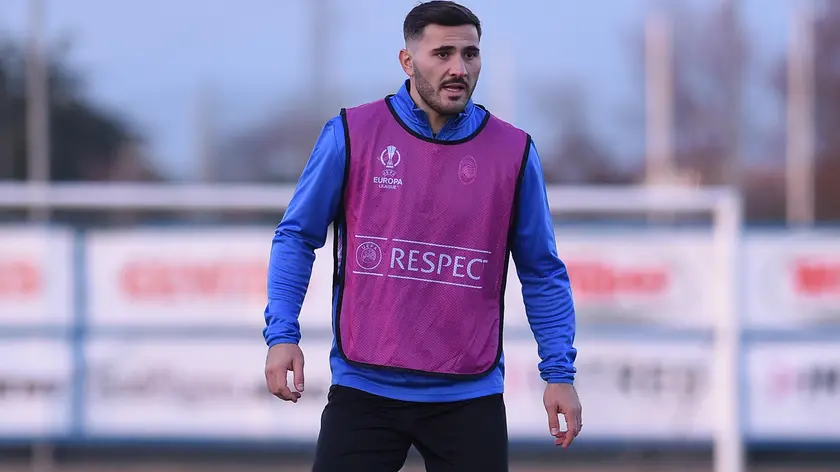 Atalanta's Sead Kolasinac during a training session on the eve of the UEFA Europa League group D soccer match between Atalanta BC and Sporting Clube de Portugal, at Bortolotti Training Center in Zingonia, Italy, 29 November 2023. ANSA/MICHELE MARAVIGLIA