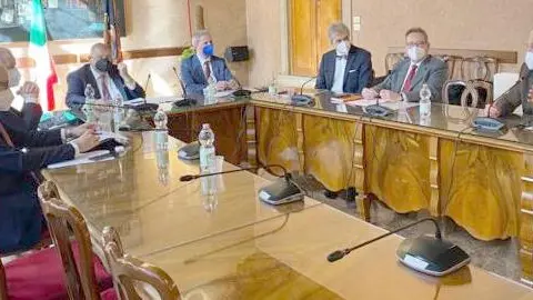 La conferenza stampa del Cts, con l’assessore Marcato, Fabrizio Spagna e i tre professori del Cts, tra cui Palù
