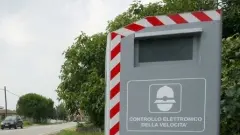 SULLA SP 94 La postazione già installata sulla Contarina vicino al centro di Piazzola