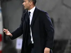 epa11772783 Fiorentina's head coach Raffaele Palladino reacts during the UEFA Conference League match ACF Fiorentina vs Lask at Artemio Franchi Stadium in Florence, Italy, 12 December 2024. EPA/CLAUDIO GIOVANNINI
