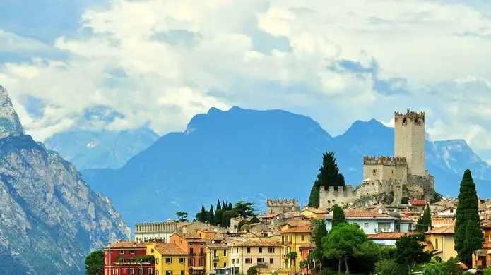 Malcesine on Garda lake, Italy
