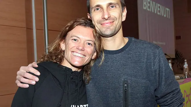 Valeria con il marito Manlio