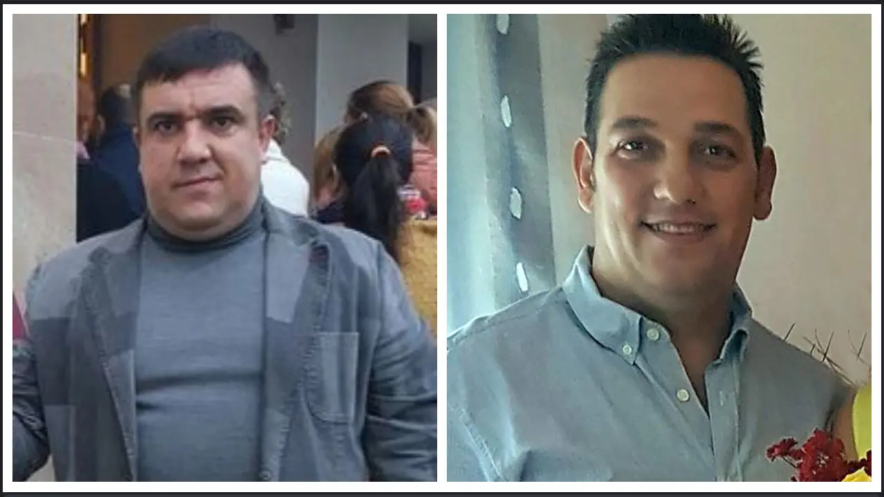 Sergiu Todita (39 anni) e a destra Marian Bratu (43 anni), vittime della tragedia alle acciaierie