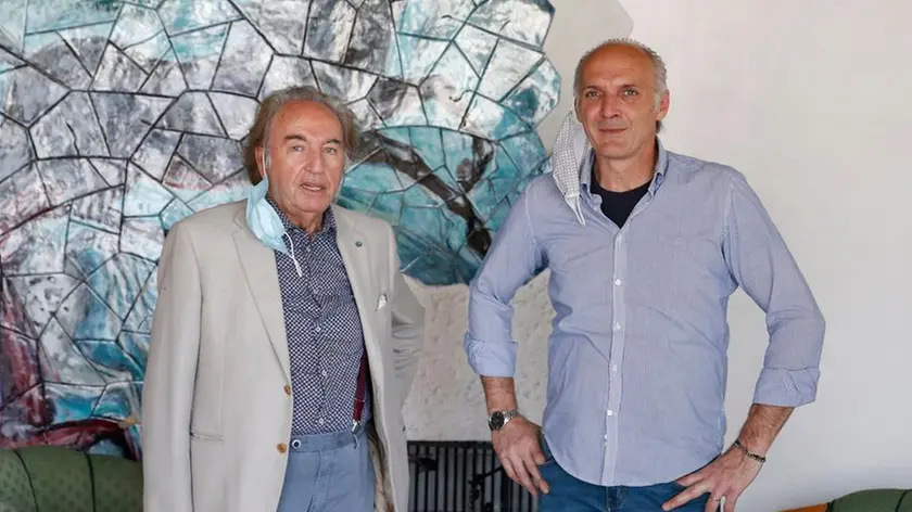 Adelino Carraro e il figlio Giuseppe