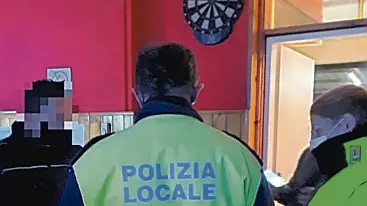 Un controllo dei vigili