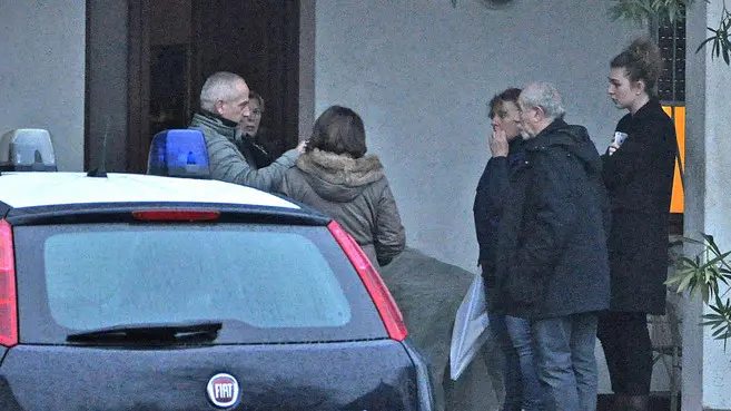 Malagoli, AG. Zangirolami, 30 Gen 16 Tragica morte di Enrico Zanettin, 14 anni, a Bovolente. Nella foto: i parenti della famiglia Zanettin Ph. Zangirolami