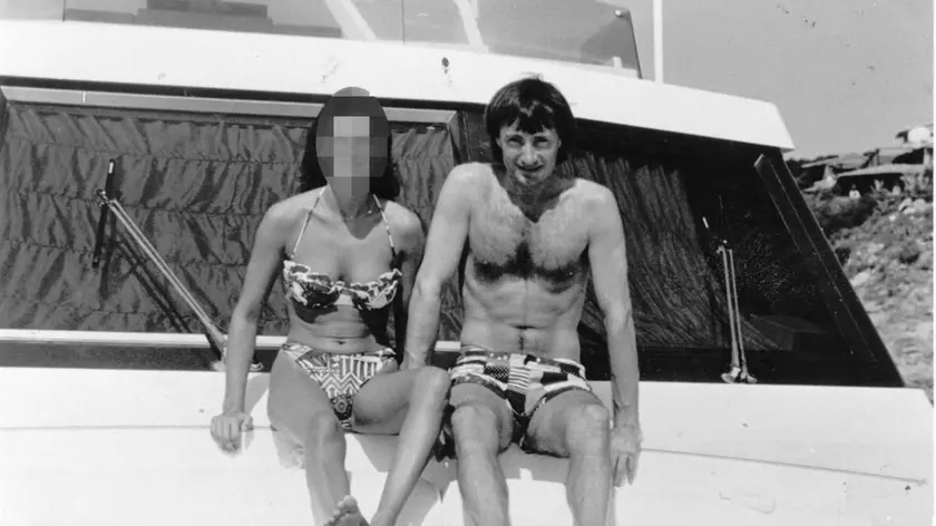 Felice Maniero con la compagna in una foto degli anni Ottanta