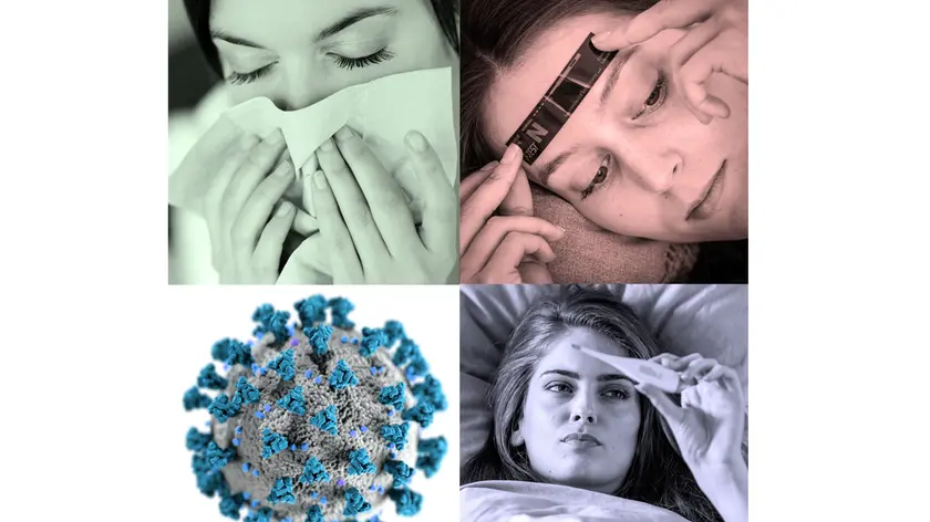 Illustration of the symptoms of 2019-nCoV.