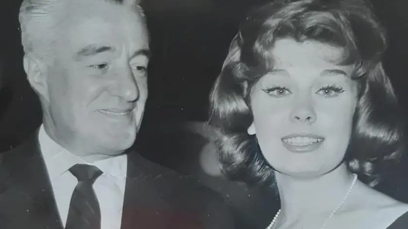 L’attrice padovana Pina Bottin con Vittorio De Sica: con lui girò due film