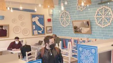 L’interno del nuovo locale Pescaria che apre giovedì