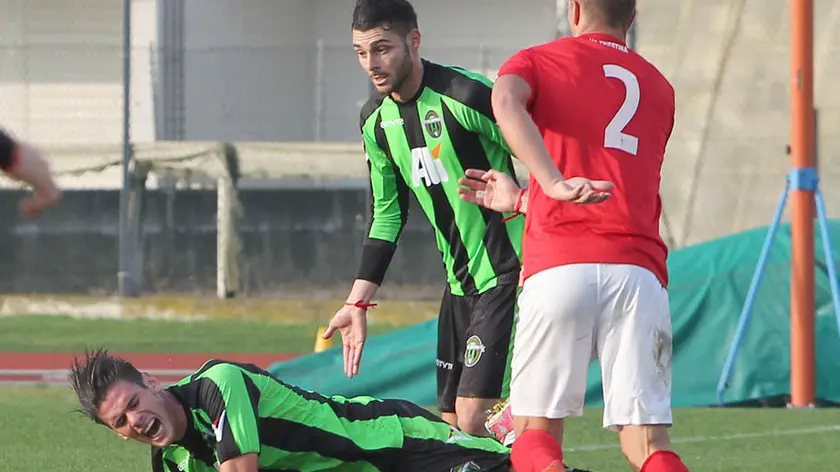 PRANDI - FOTO PIRAN - ABANO - CALCIO ABANO -TRIESTINA.busetto e berto -bajic
