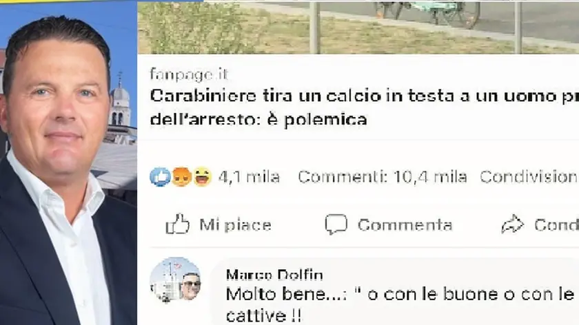 Il consigliere regionale della Lega Marco Dolfin e il commento a suo nome