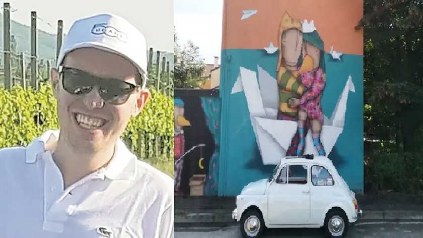 Leonardo Cartisano e la sua inseparabile Fiat Cinquecento
