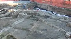 Le fondamenta di una basilica paleocristiana succeduta a quelle di una villa romana